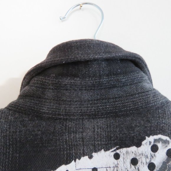 MARCELO BURLON COUNTY OF MILAN Sham Panther Print Plaid Wool Blend Shirt Sz XXS - Picture 5 of 16